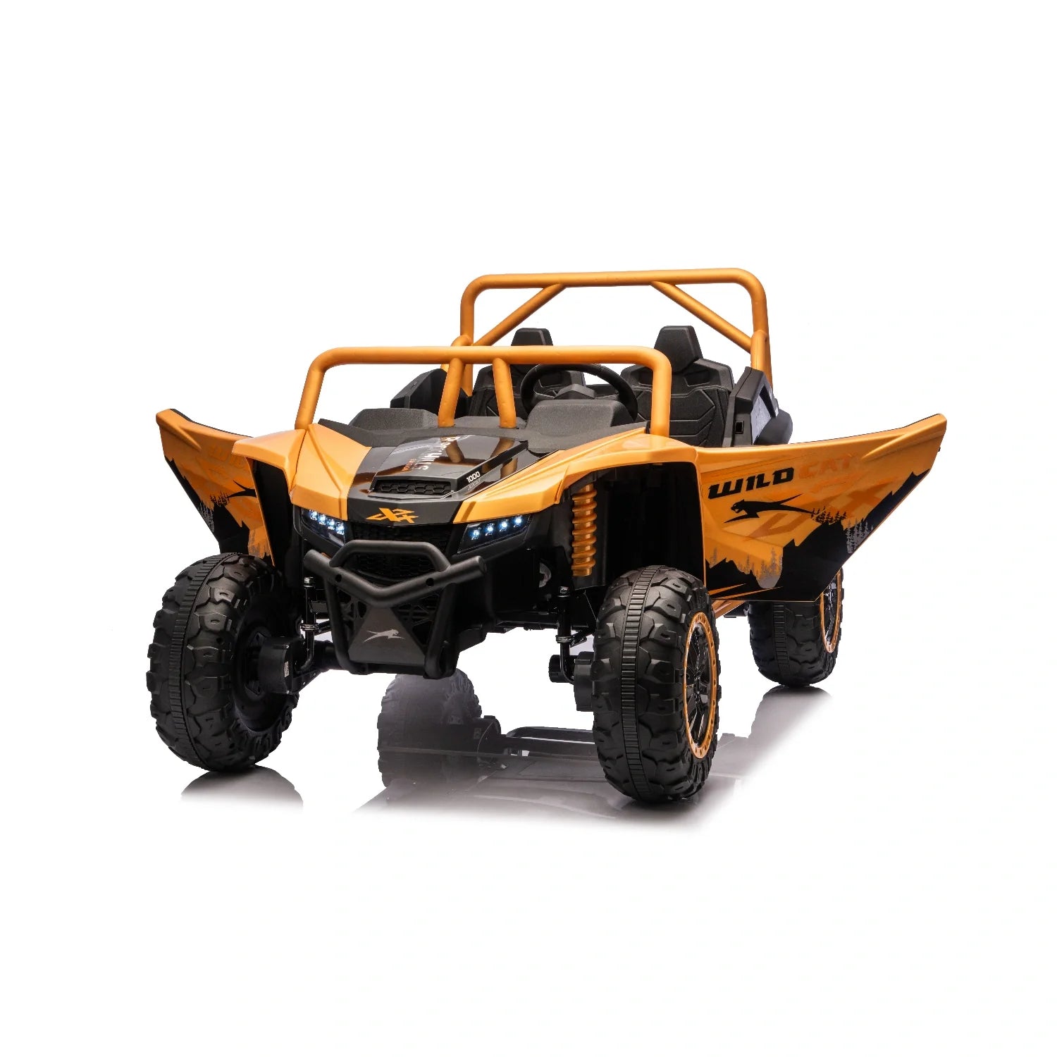 24V Wildcat XL Arctic Cat Kids 4WD Ride-On Buggy – Gold Two-Seater