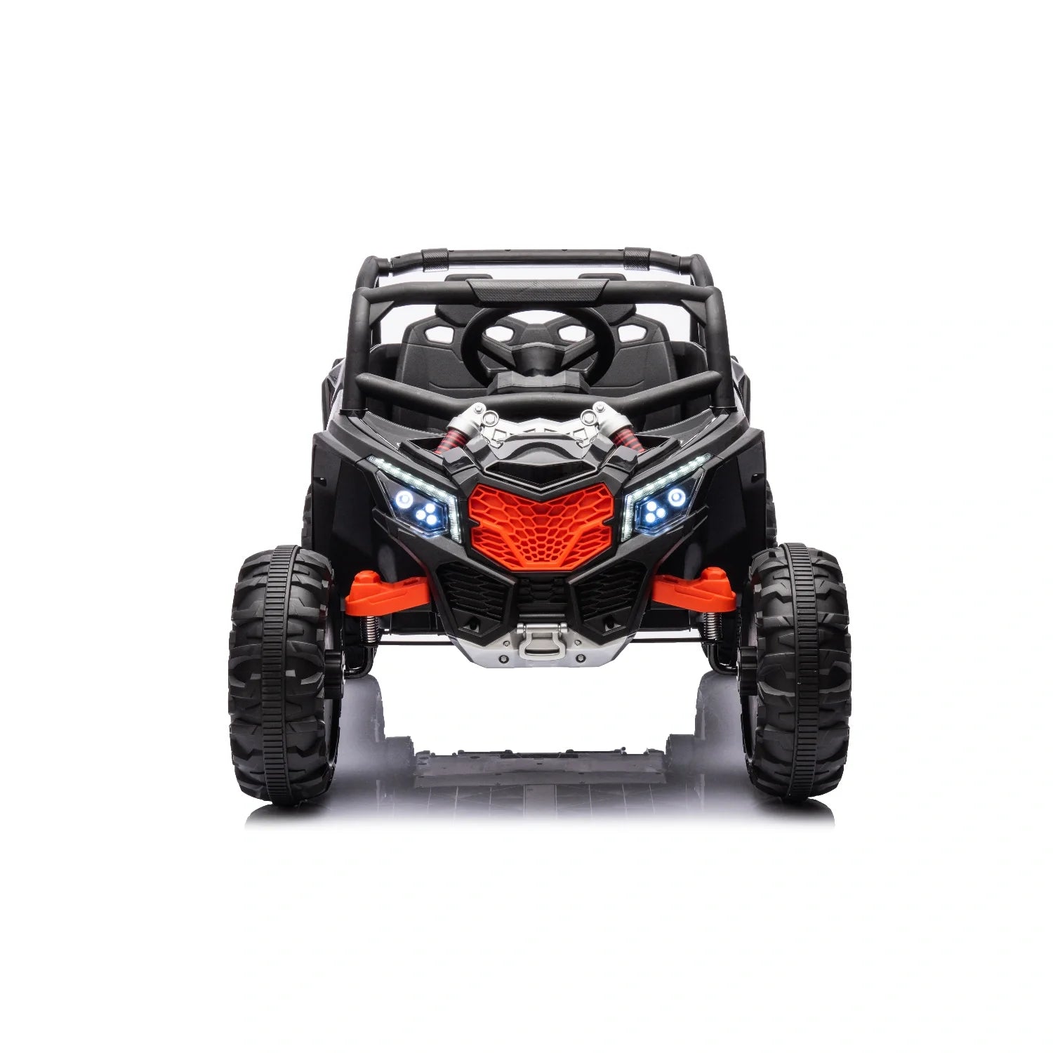 24V 4WD Kids Electric Buggy – Black Off-Road Single-Seater Ride-On