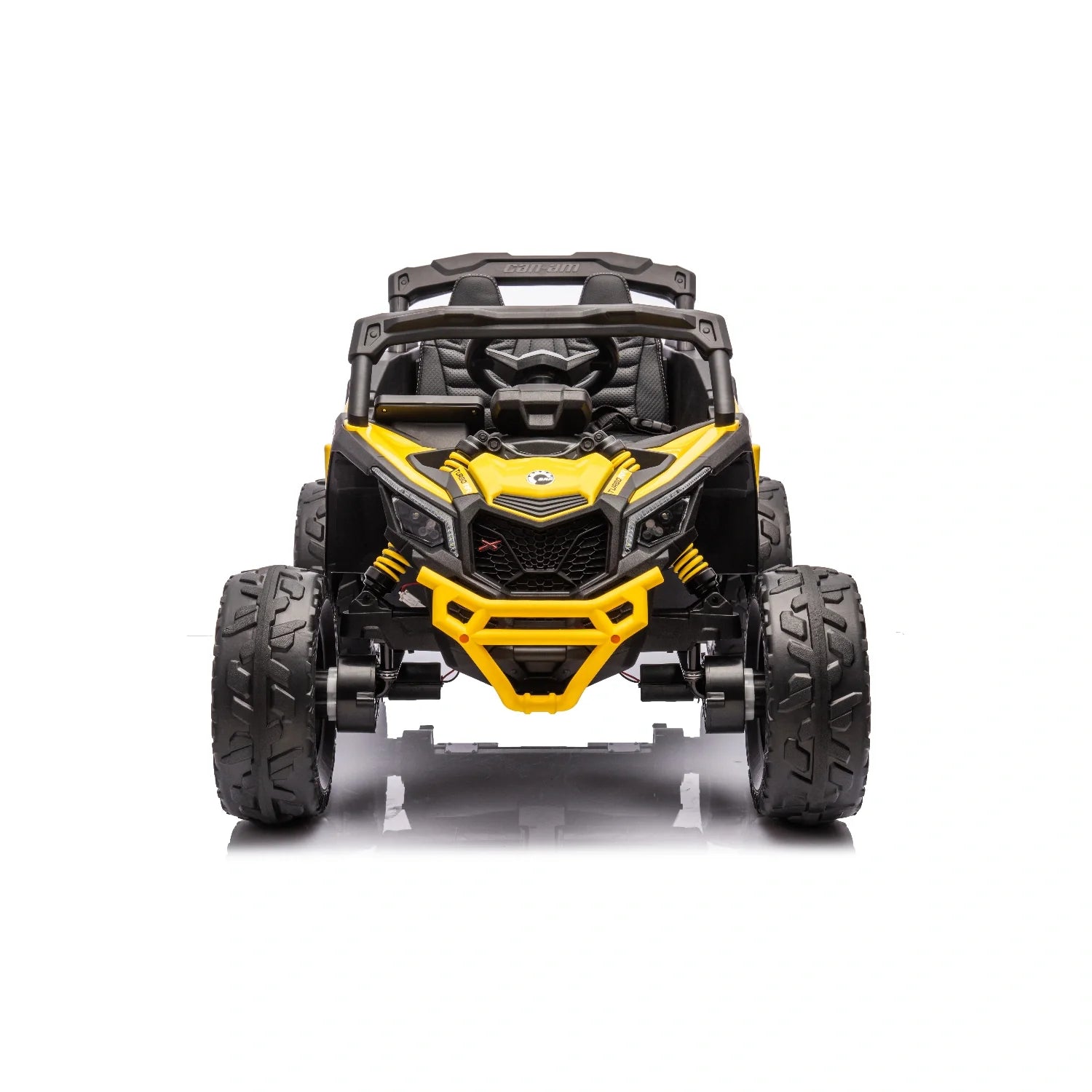 24V Can-Am Maverick UTV – Yellow 800W Kids 4WD Electric Off-Road Buggy
