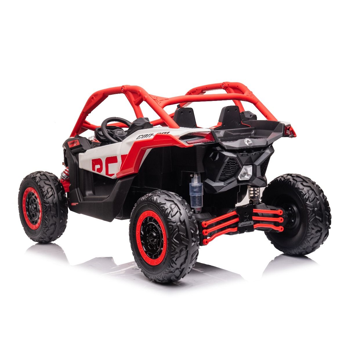 Detailed view of a ride-on car