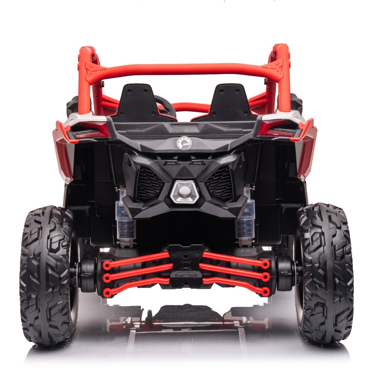Detailed view of a ride-on car