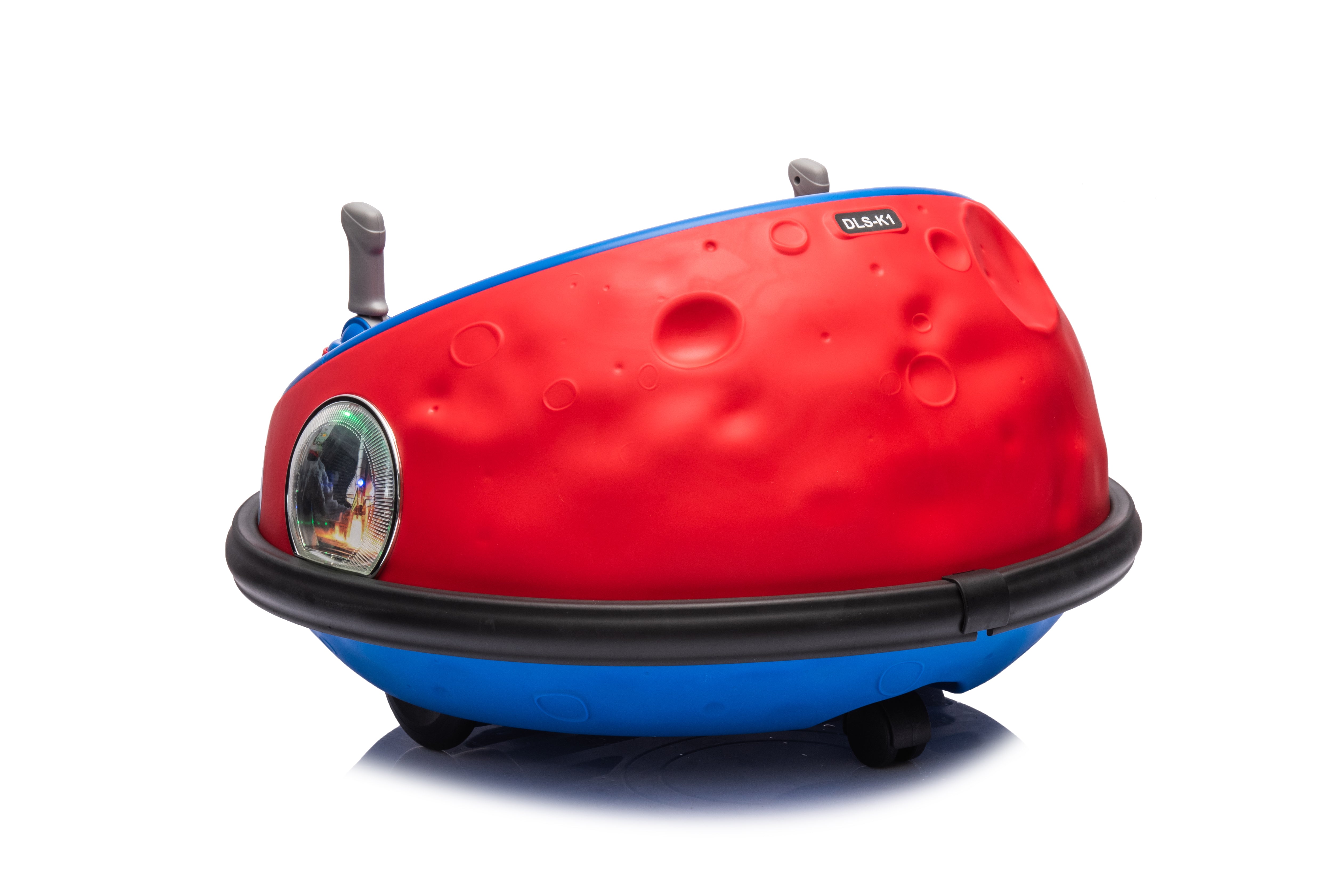 12V Red Kids Bumper Car – Electric Ride-On with 360° Spin