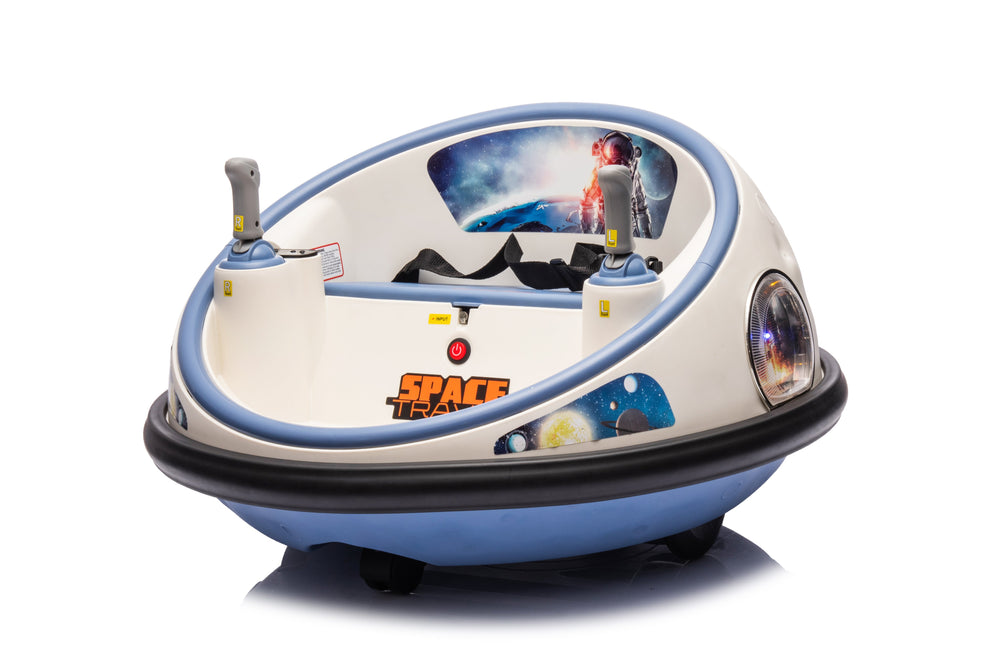 12V Kids Electric Bumper Car – White