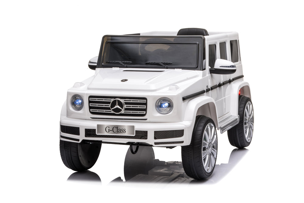 12V Mercedes-Benz G500 Kids Electric Ride-On Car – White