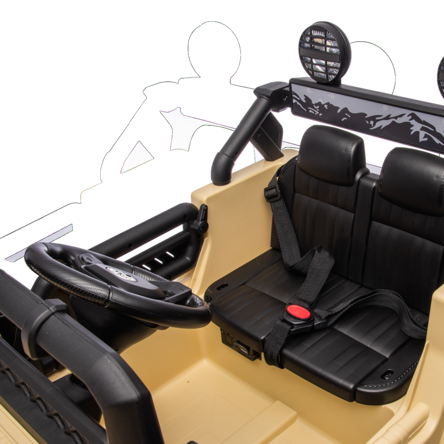 Toyota FJ Cruiser Licensed Electric Toy Car for Kids 12v Ride On