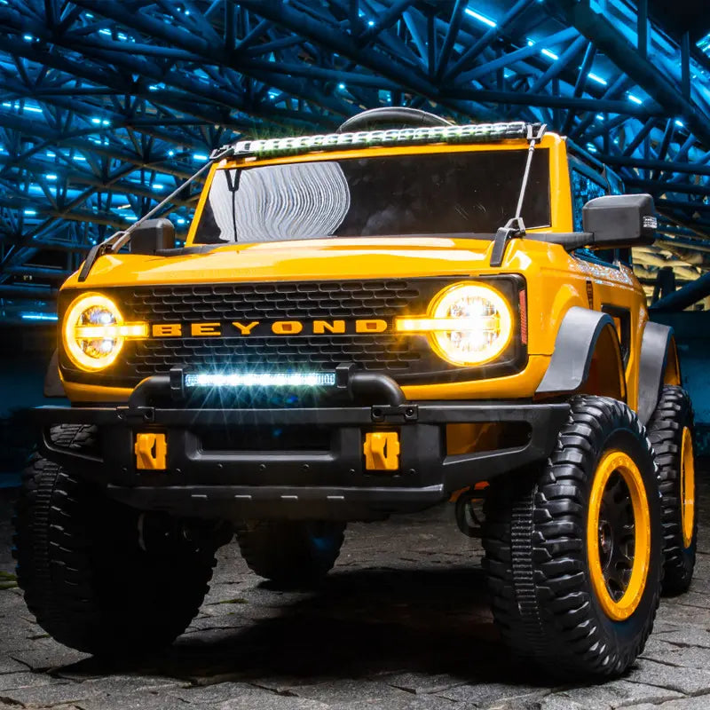 Ride-On Jeep Beyond 12V 4WD Kids UTV with Remote & Music – Yellow