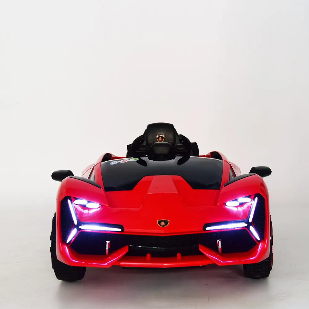 12V Red Lamborghini Kids Ride-On Car – Stylish Single Seat