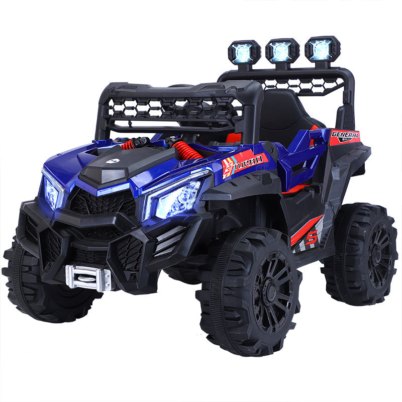 12V Blue Kids Buggy-Inspired Ride-On UTV – Electric Car