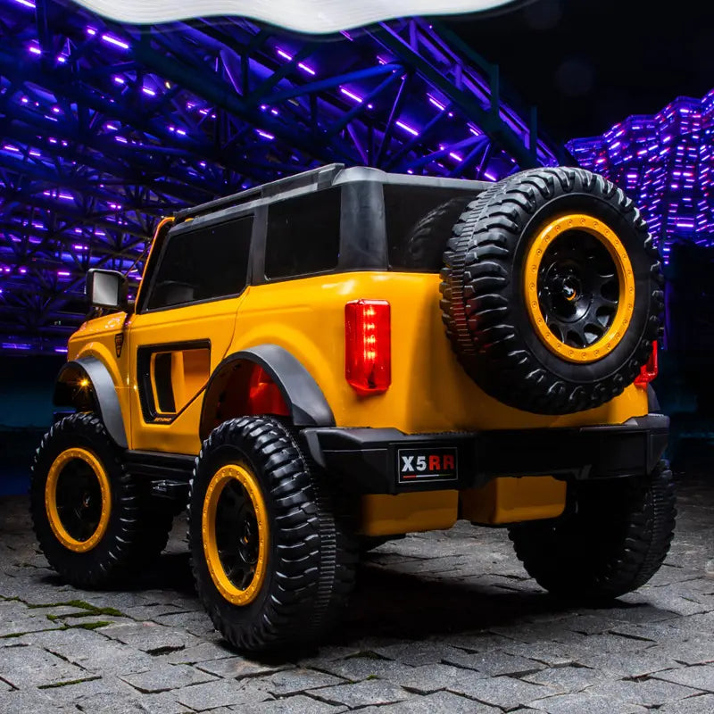 Ride-On Jeep Beyond 12V 4WD Kids UTV with Remote & Music – Yellow