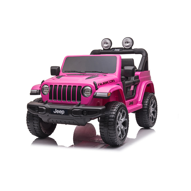 12V Kids Wrangler-Style 4WD Ride-On – Spray Painted Pink