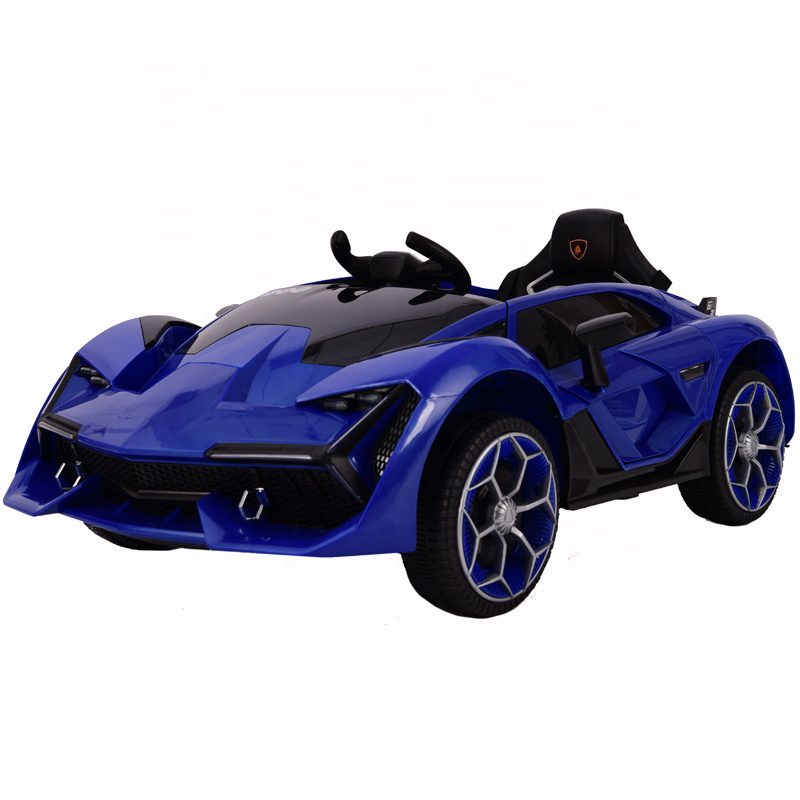 12V Lamborghini-Inspired Kids Electric Ride-On Car – Blue