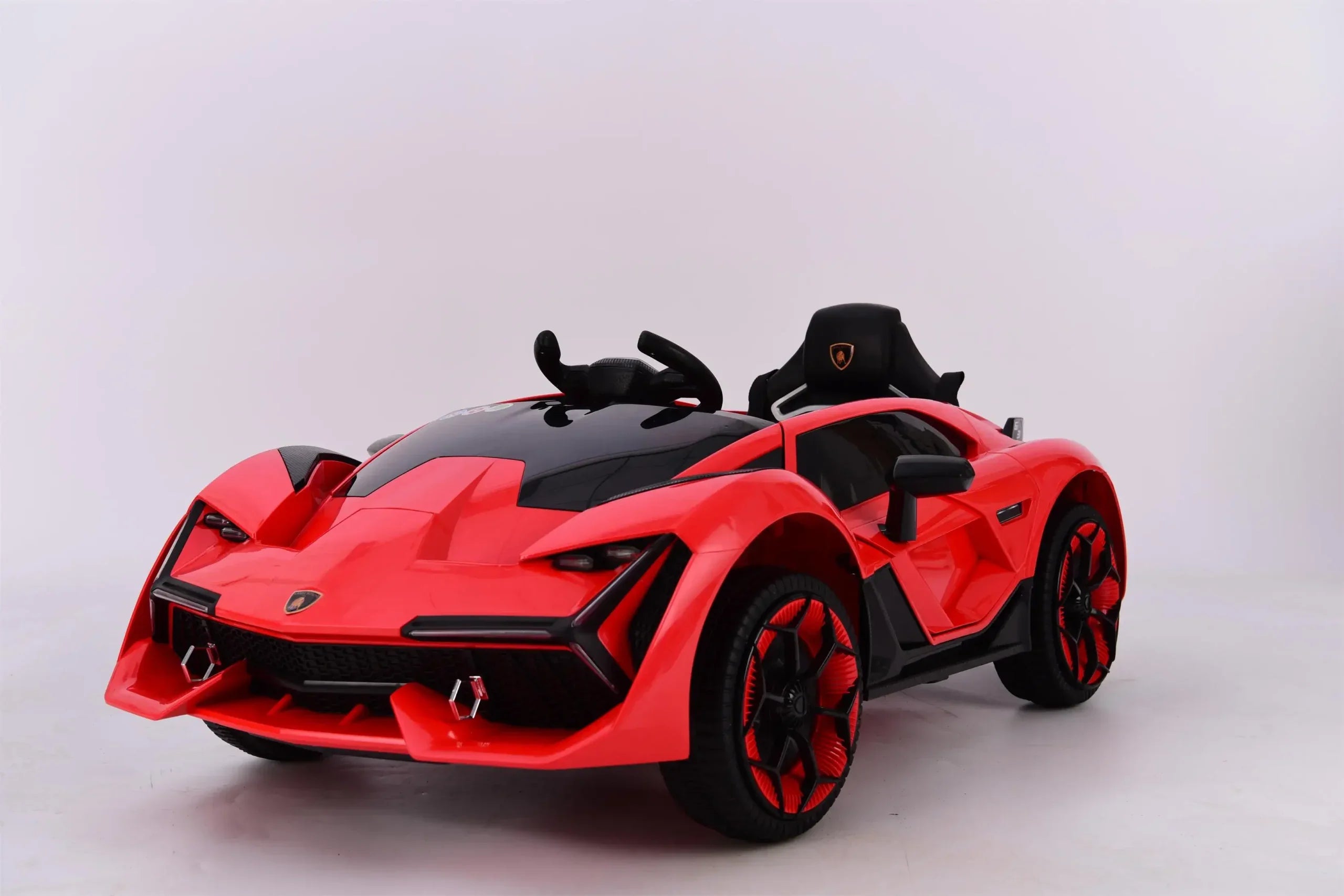 12V Red Lamborghini Kids Ride-On Car – Stylish Single Seat