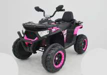 12V Kids Quad Bike – Pink Electric Ride-On ATV 4-Wheeler with LED Lights