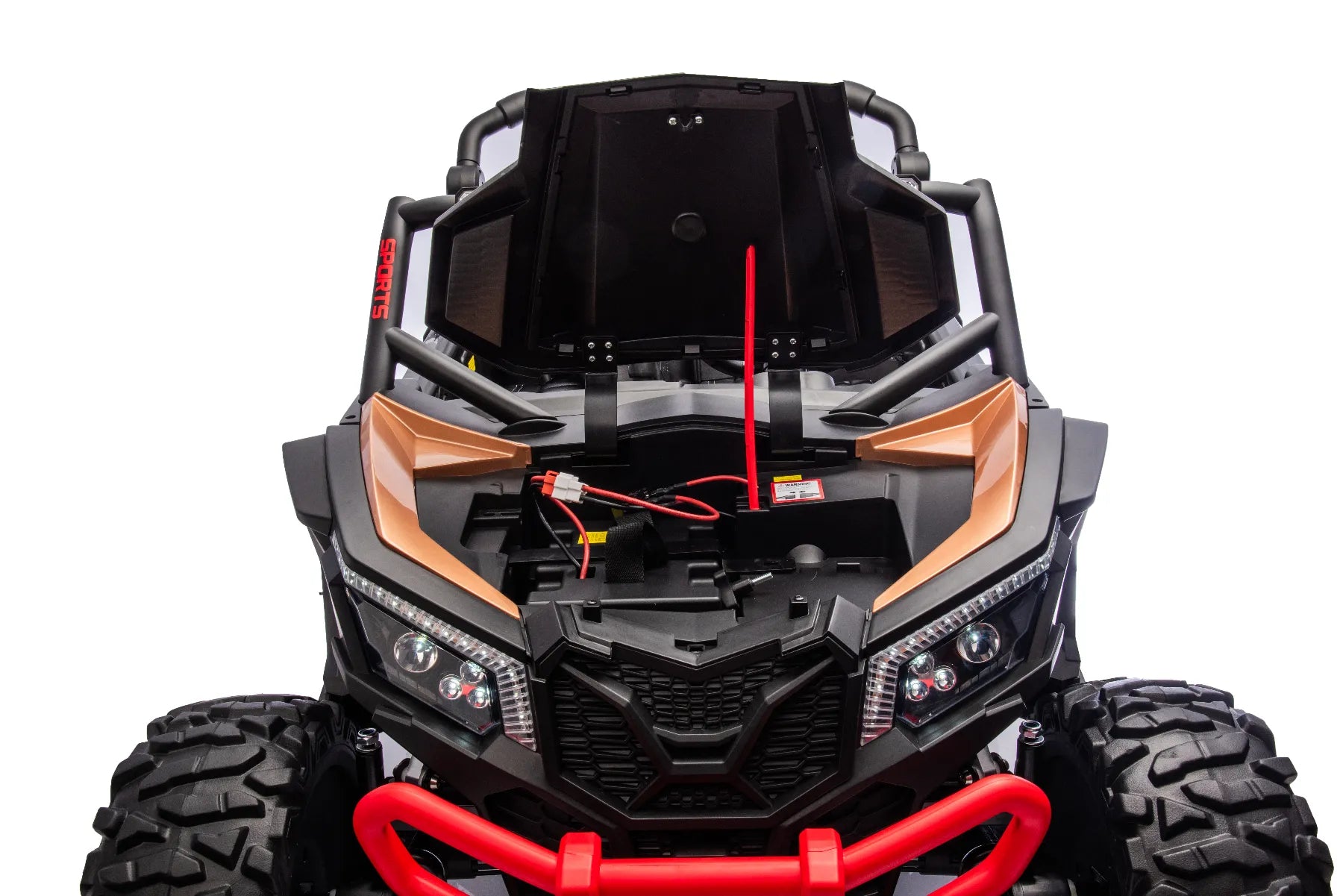 24V ZForce RZR Turbo Black Kids 4x4 Buggy – 1400W Electric King of UTVs Ride-On