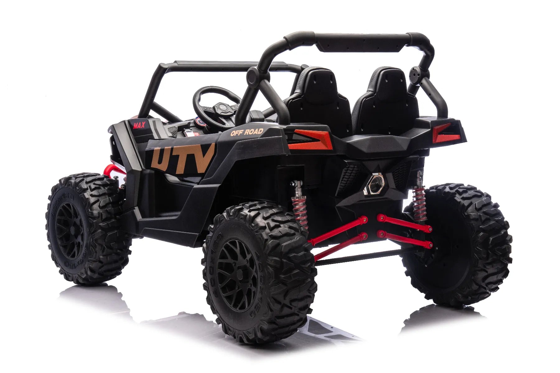 24V ZForce RZR Turbo Black Kids 4x4 Buggy – 1400W Electric King of UTVs Ride-On