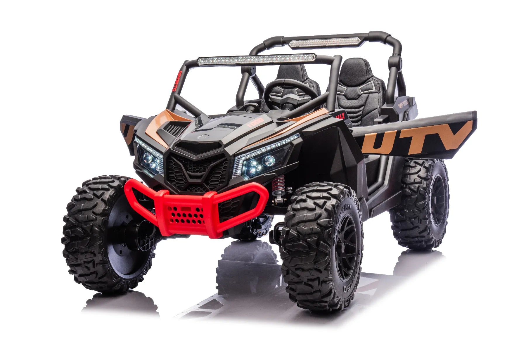 24V ZForce RZR Turbo Black Kids 4x4 Buggy – 1400W Electric King of UTVs Ride-On