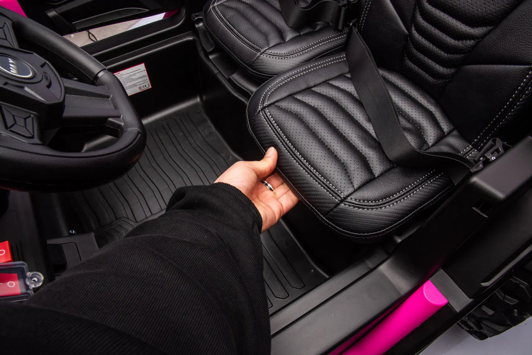 24V ZForce RZR Turbo Pink Kids 4x4 Buggy – 1400W Electric King of UTVs Ride-On