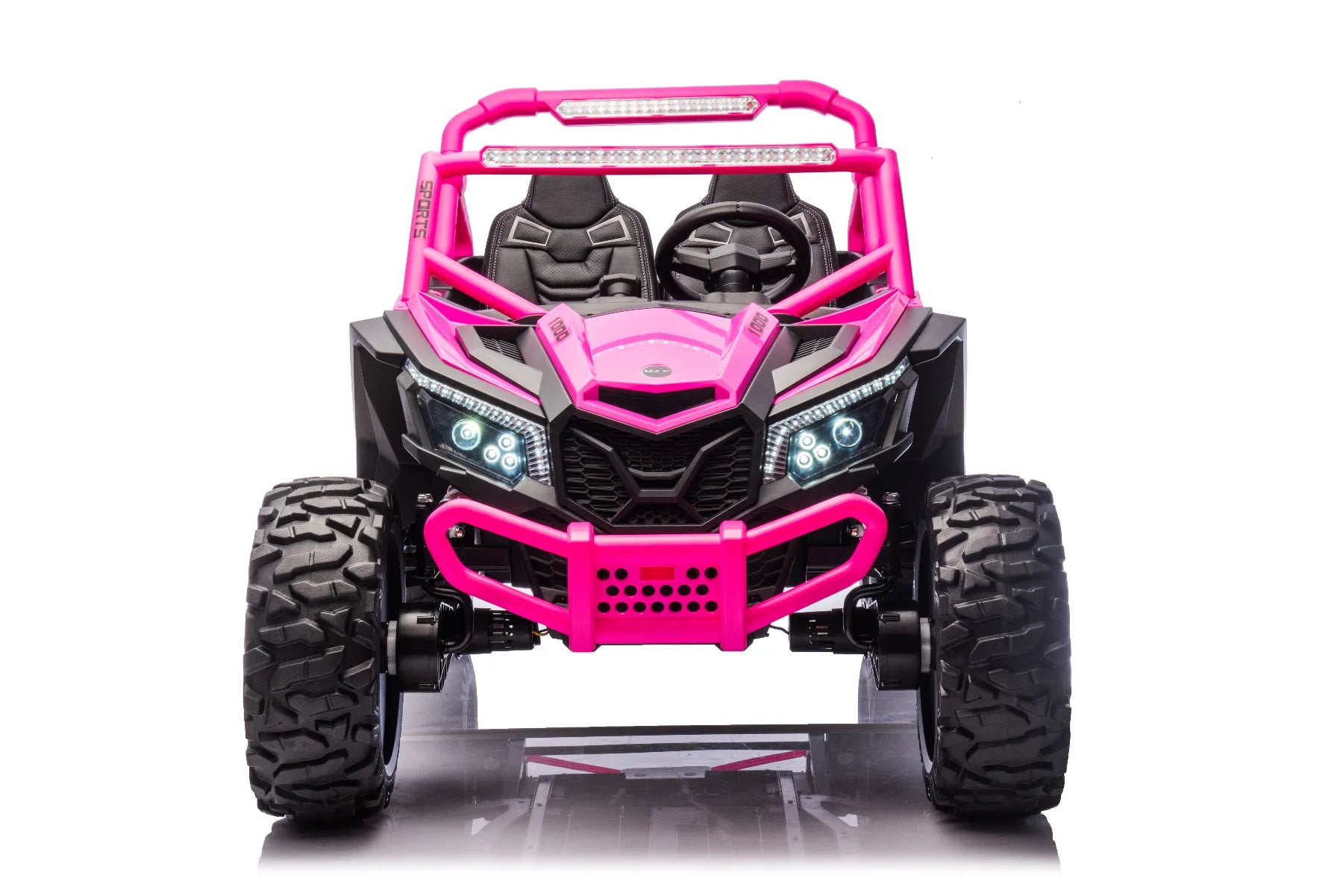 24V ZForce RZR Turbo Pink Kids 4x4 Buggy – 1400W Electric King of UTVs Ride-On
