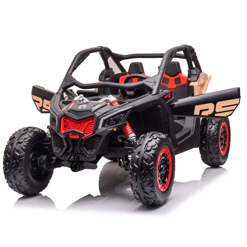 24V Can-Am Maverick Kids 4WD Two-Seater Buggy – RS Black