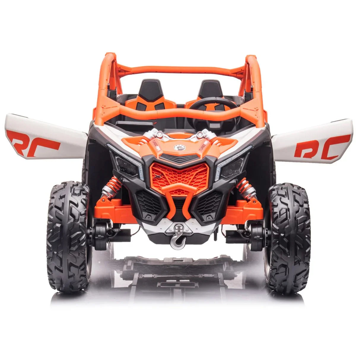 2x24V - Licensed CAN-AM Electric UTV Buggy Kids Ride On 2 Seater - Orange 800W Combined Power