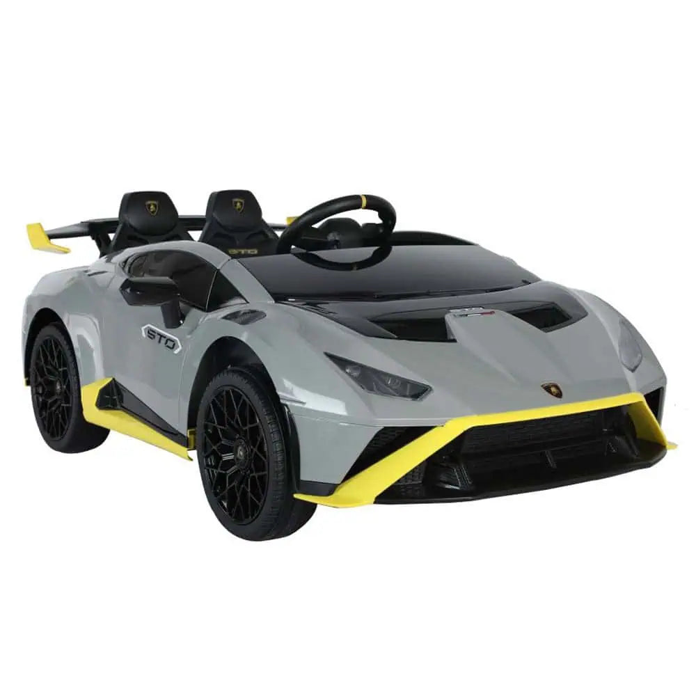 Licensed Lamborghini Huracán STO 24V Kids Drift Car 400W with Remote – Grey