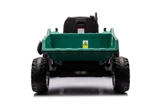 24V Kids Ride-On Tractor with Trailer & Skip Bucket Electric Farm Vehicle – Green