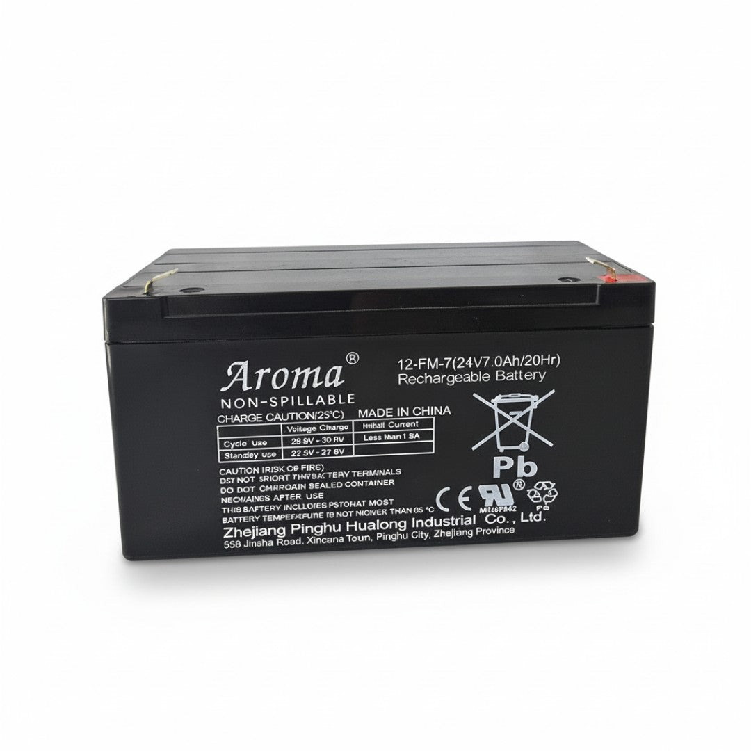Aroma battery on a white background