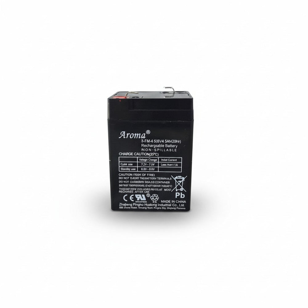 6V 4.5Ah Ride-On Car Battery – SLA AGM Replacement Power