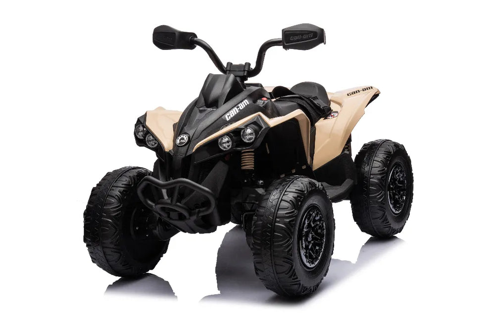 24V Can-Am Renegade Kids 4WD Quad Bike – Khaki