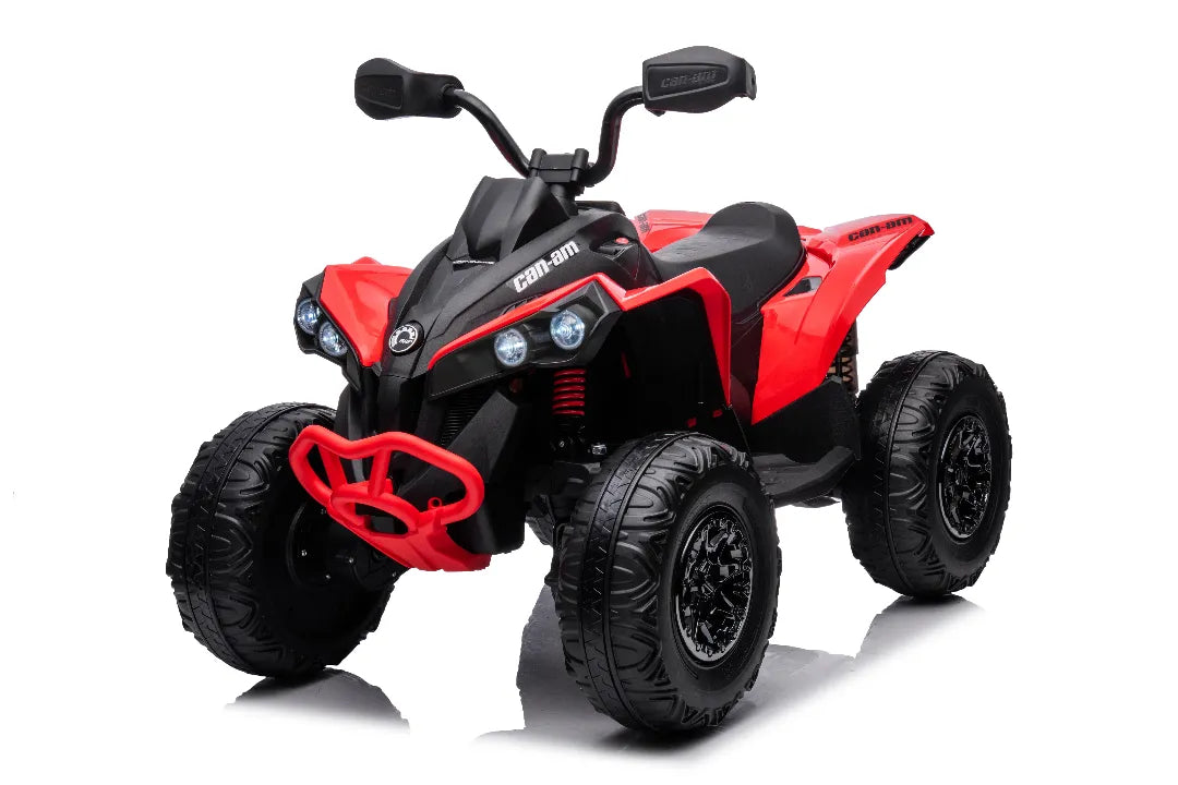 Red 24V Can-Am Renegade Kids 4×4 ATV – Single-Seat Electric Quad Bike with Bluetooth