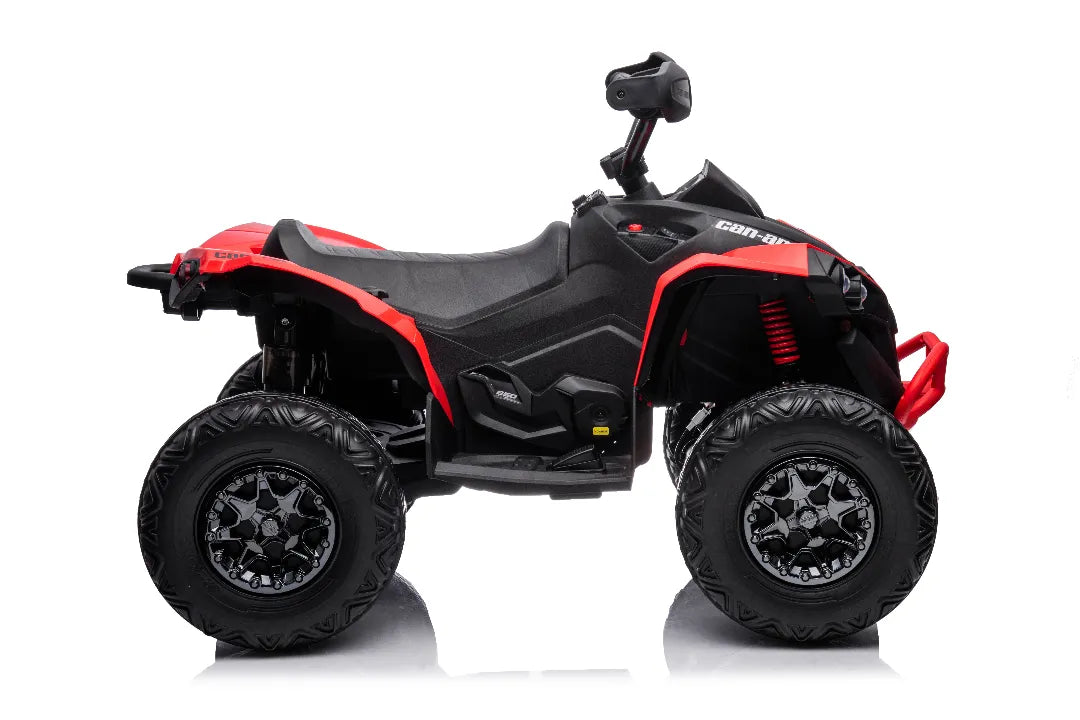 Red 24V Can-Am Renegade Kids 4×4 ATV – Single-Seat Electric Quad Bike with Bluetooth
