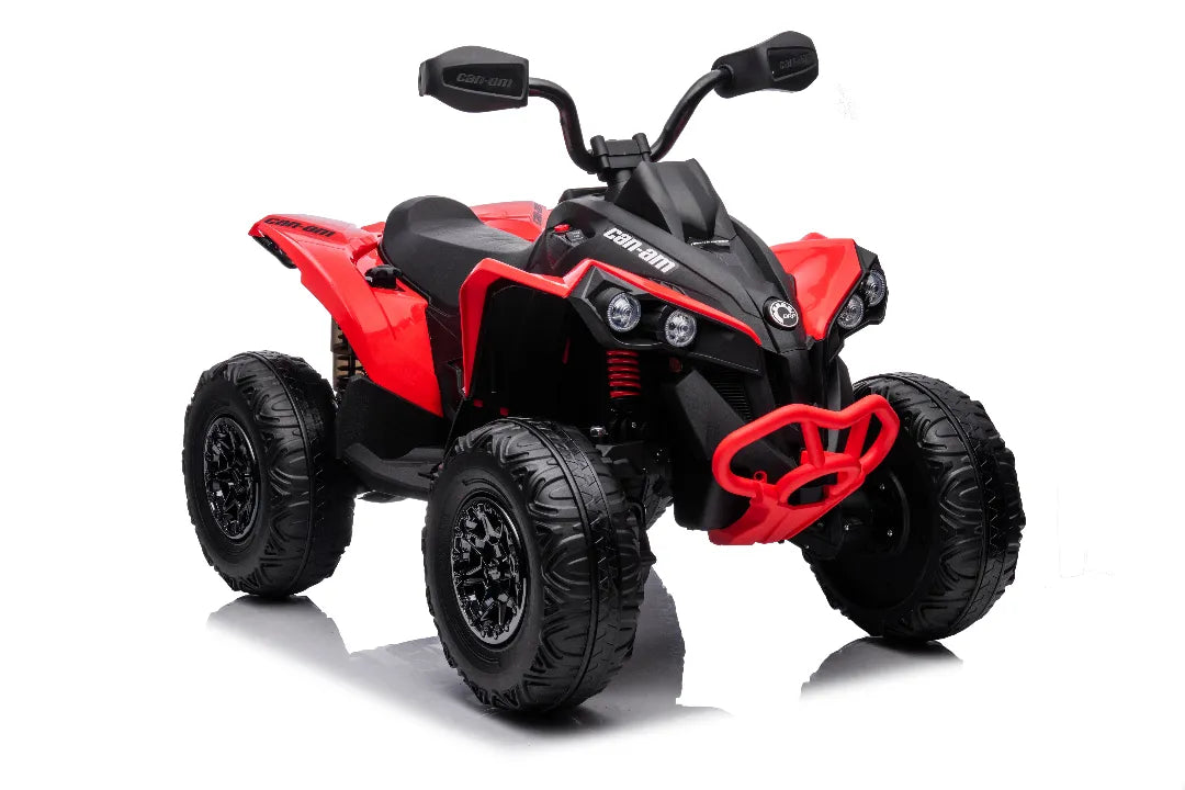 Red 24V Can-Am Renegade Kids 4×4 ATV – Single-Seat Electric Quad Bike with Bluetooth