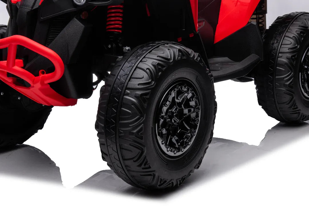 Red 24V Can-Am Renegade Kids 4×4 ATV – Single-Seat Electric Quad Bike with Bluetooth