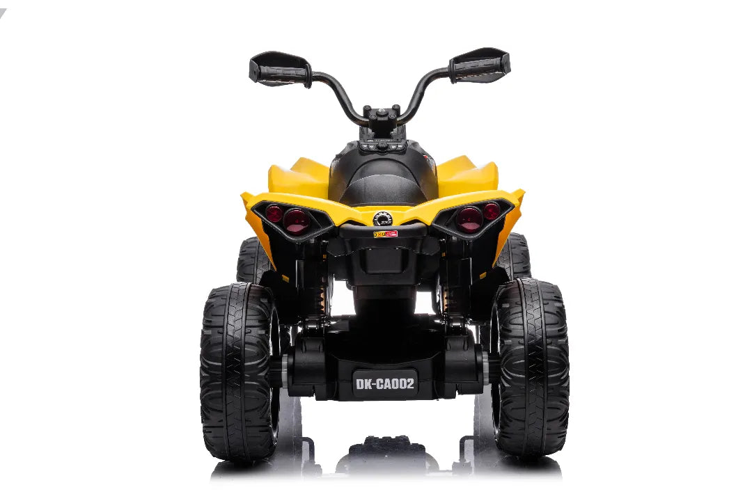 24V Can-Am Renegade Kids ATV – Yellow 4×4 Electric Quad Bike