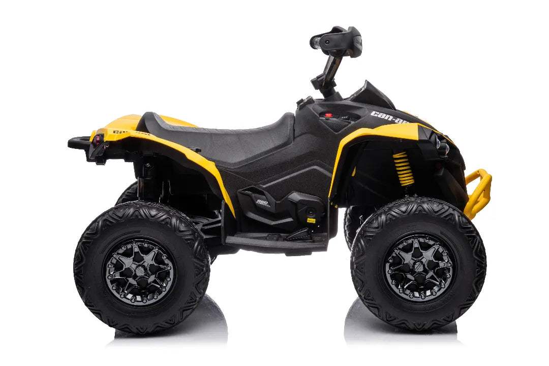 24V Can-Am Renegade Kids ATV – Yellow 4×4 Electric Quad Bike