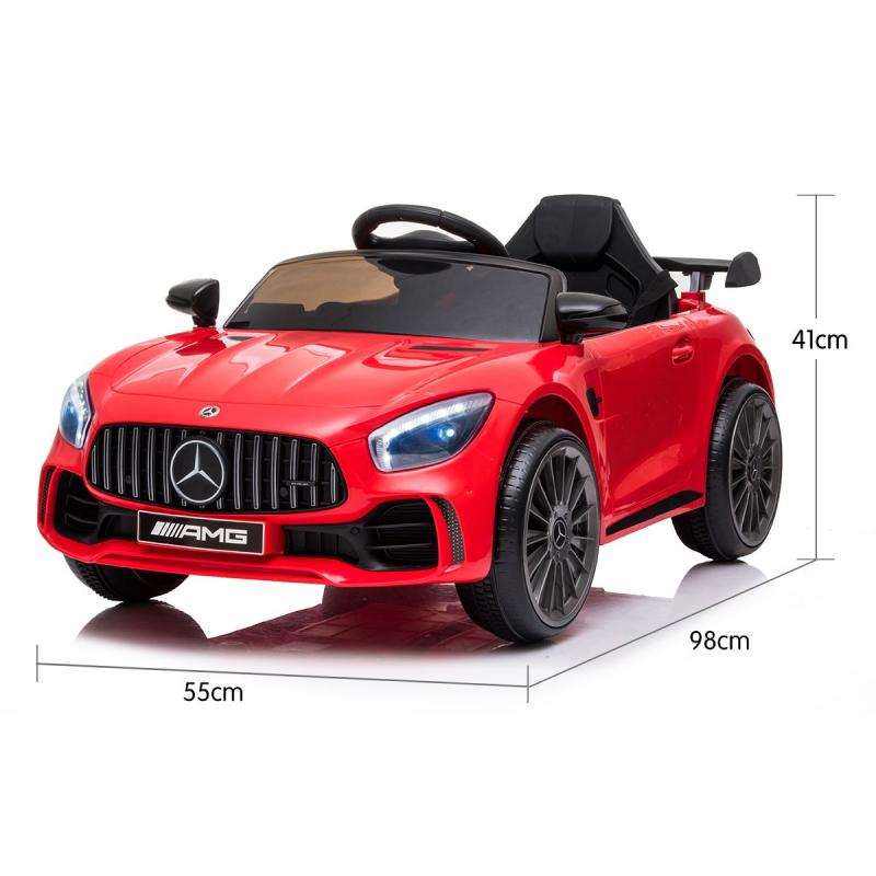 12V Mercedes-Benz AMG GT R Kids Electric Ride-On Car – Red