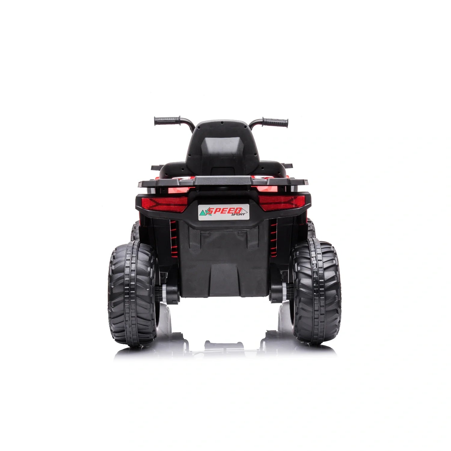 12V Kids Quad Bike – Red Electric ATV 4-Wheeler Ride-On with LED Lights