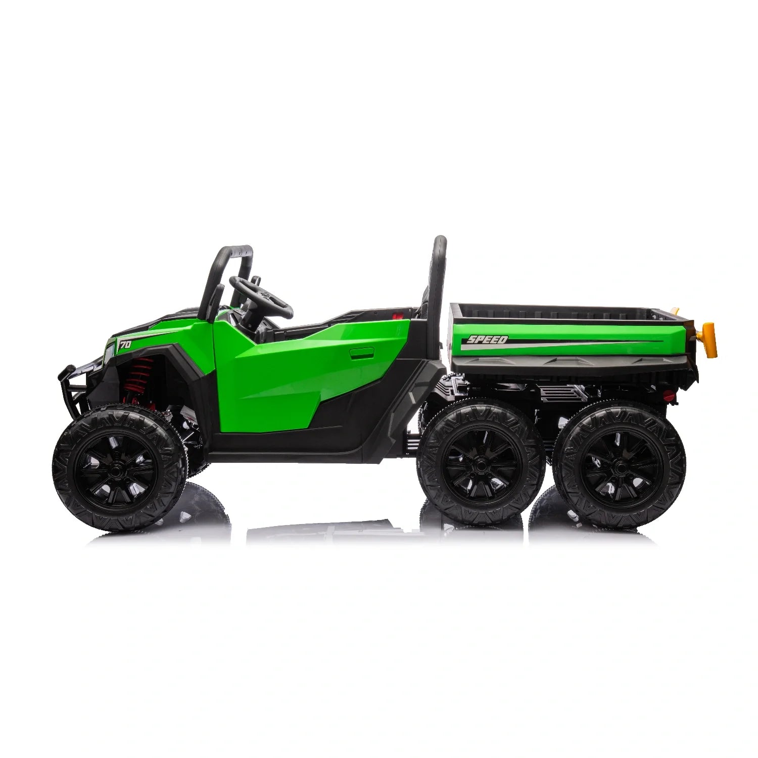 24V 6-Wheel Kids Electric Dump Truck – Ride-On Tipper Farm Truck with Remote (Green)