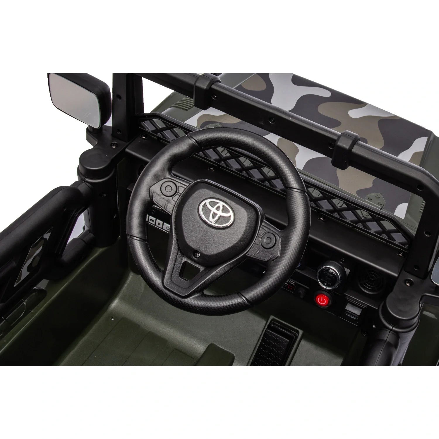 12V Licensed Toyota FJ Cruiser Kids Ride-On – Army Green Camouflage