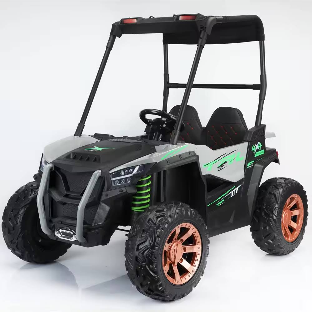 24V 2-Seater UTV Kids Ride-On Buggy with Canopy & Remote Control