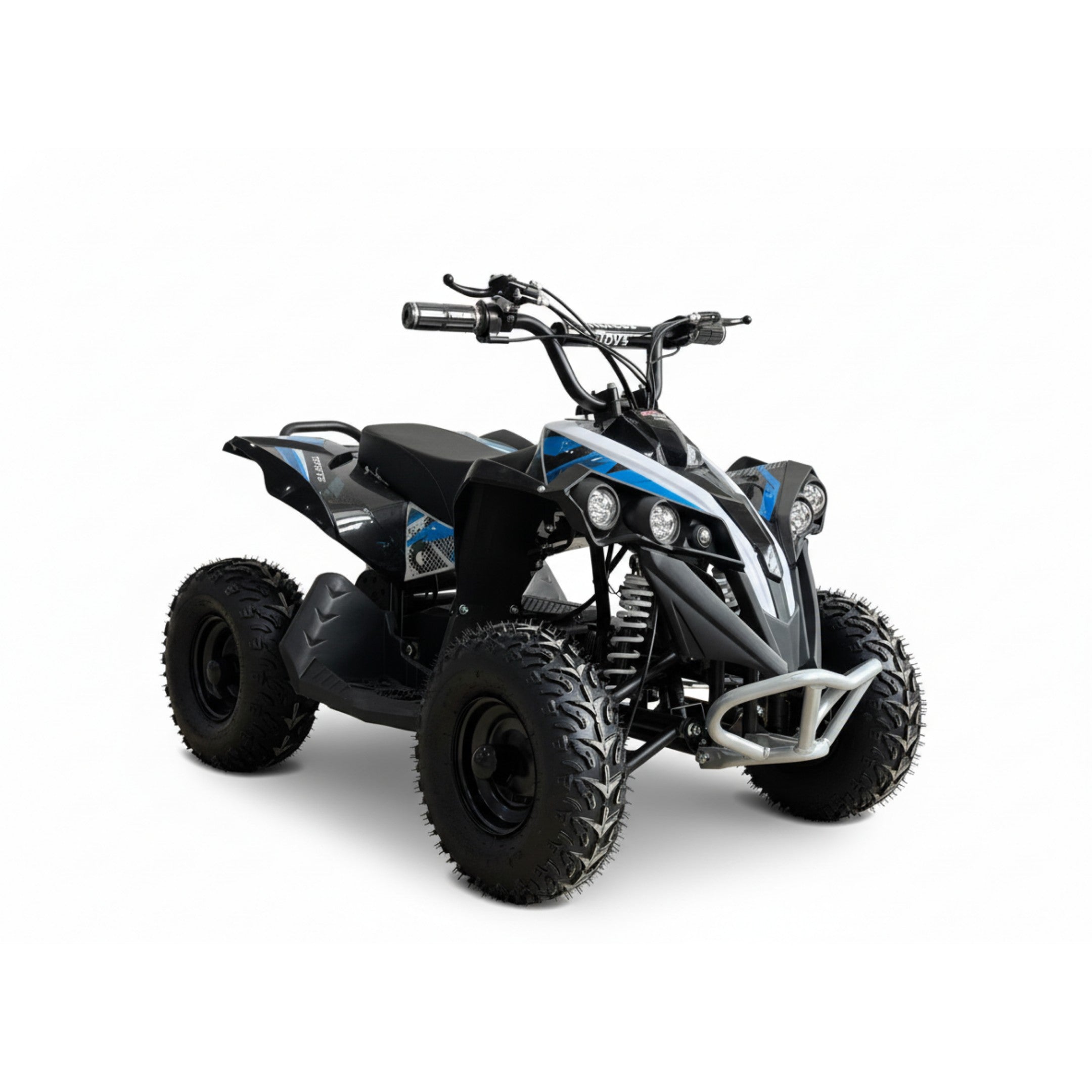 48V 1000W Kids Electric Quad Bike – Black & Blue High-Power Off-Road ATV