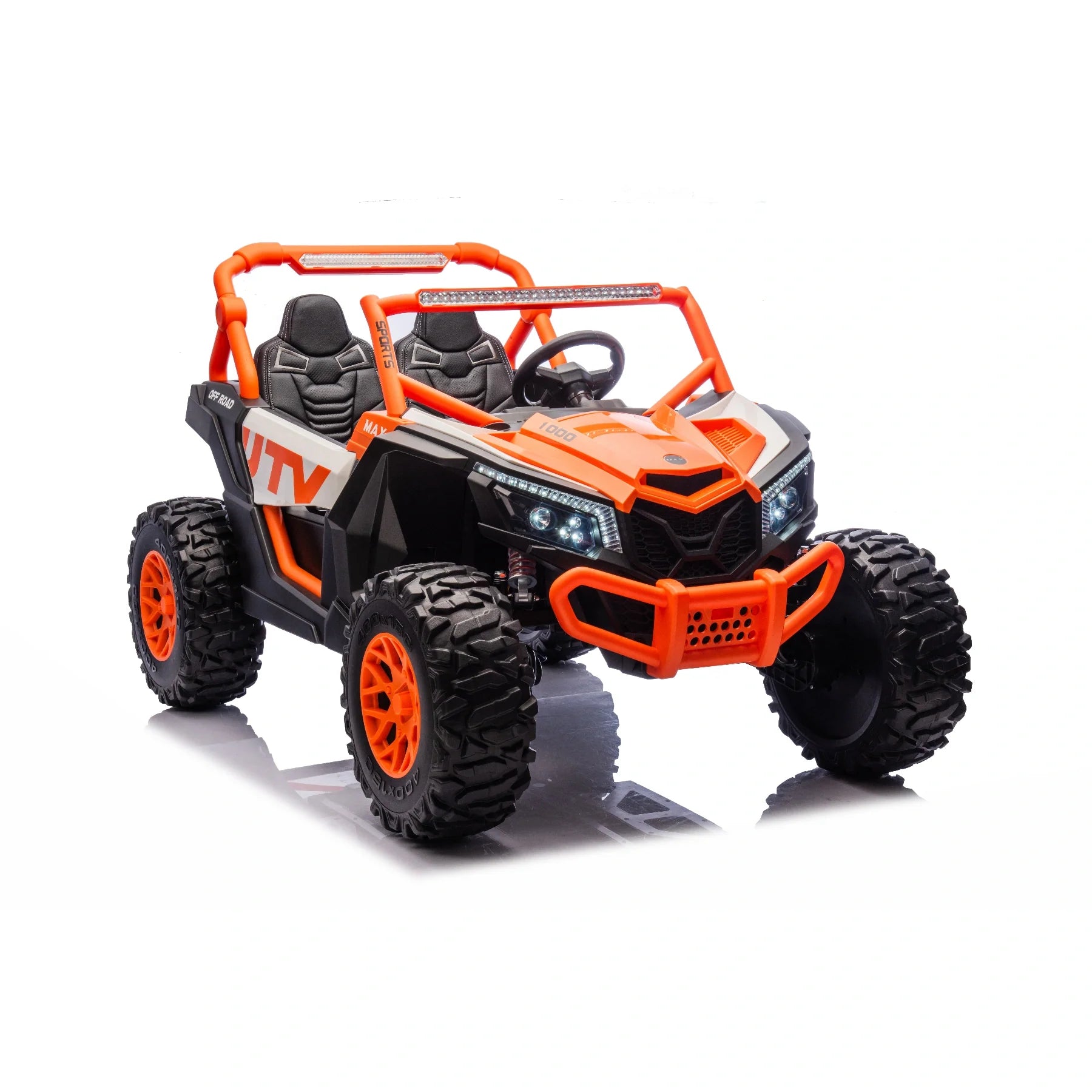 24V 14Ah ZForce RZR Turbo Orange Kids 4x4 Buggy – 1400W Electric King of UTVs Ride-On