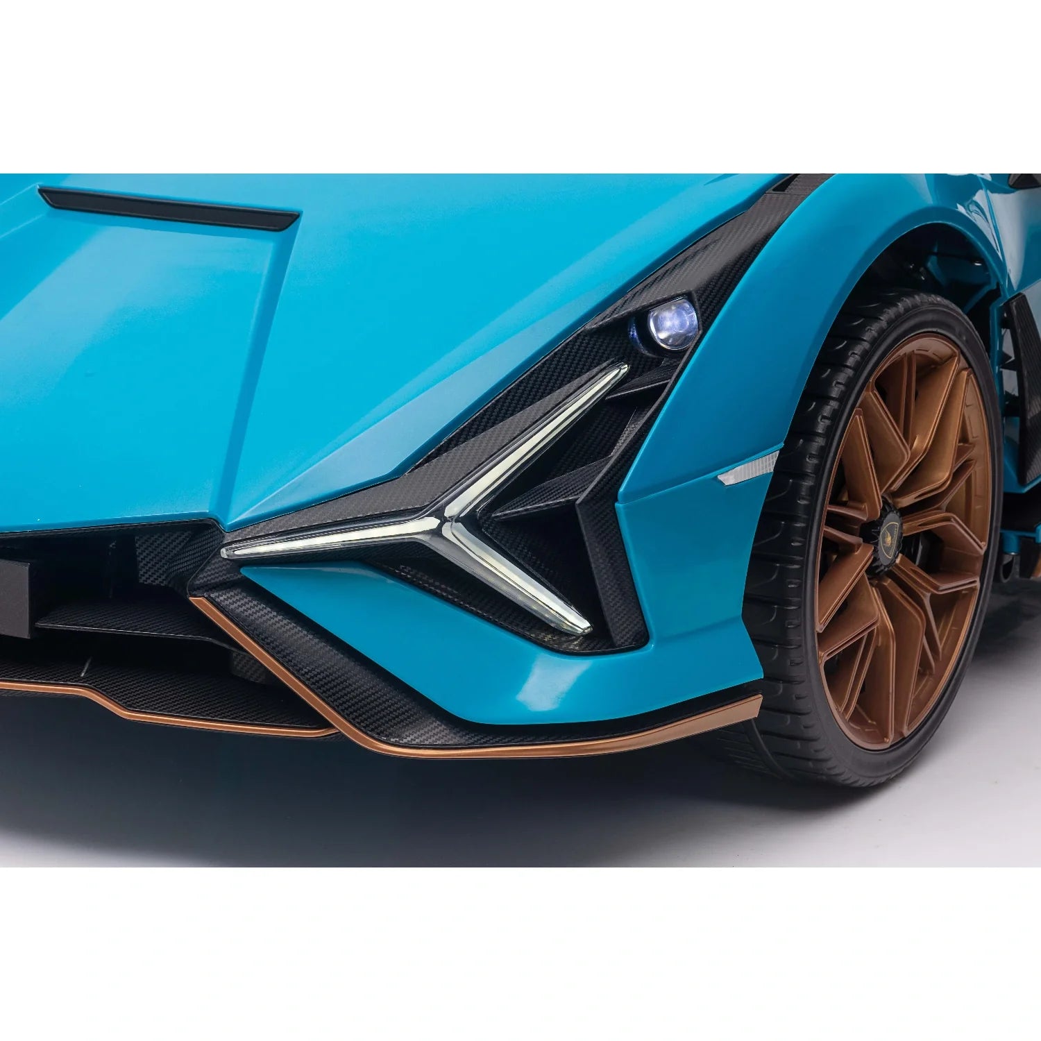 24V Lamborghini Sian Roadster – Blue Two-Seat Kids Electric Supercar