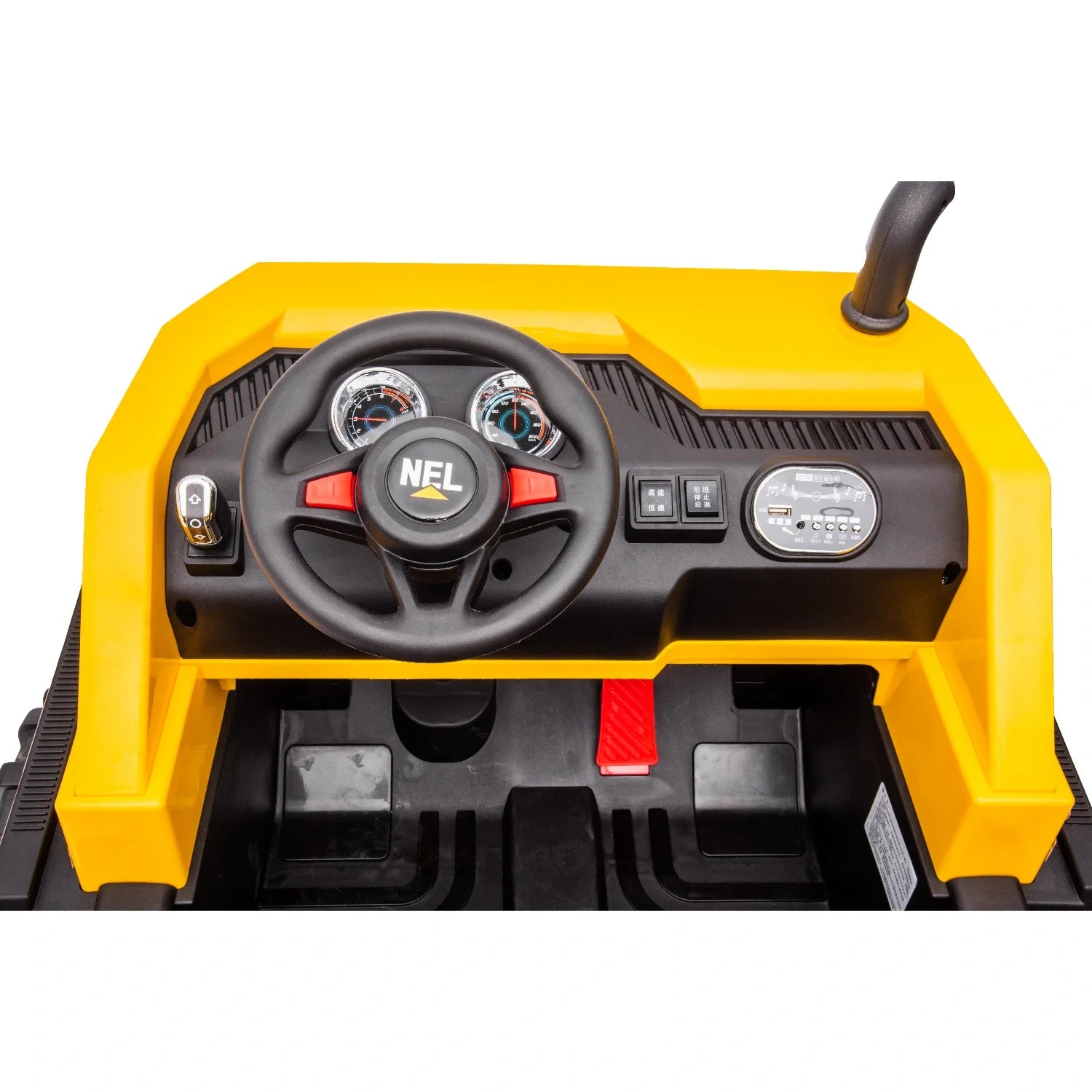 24V Kids Construction Tipper Truck – Yellow 2-Seater Ride-On Dump Truck