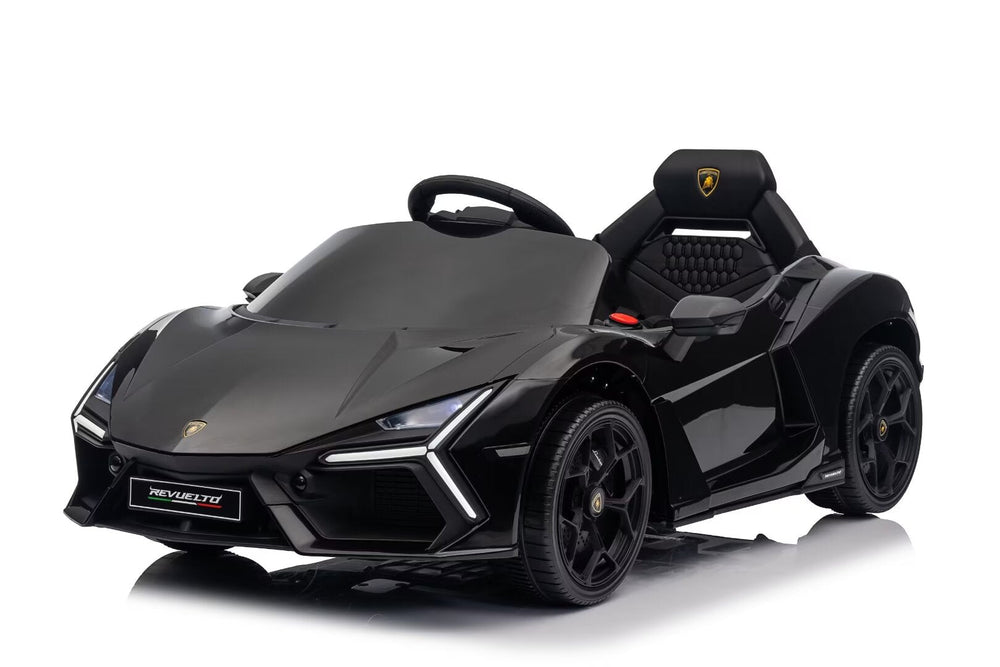 12V Lamborghini Revuelto Kids Electric Ride-On Car – Black