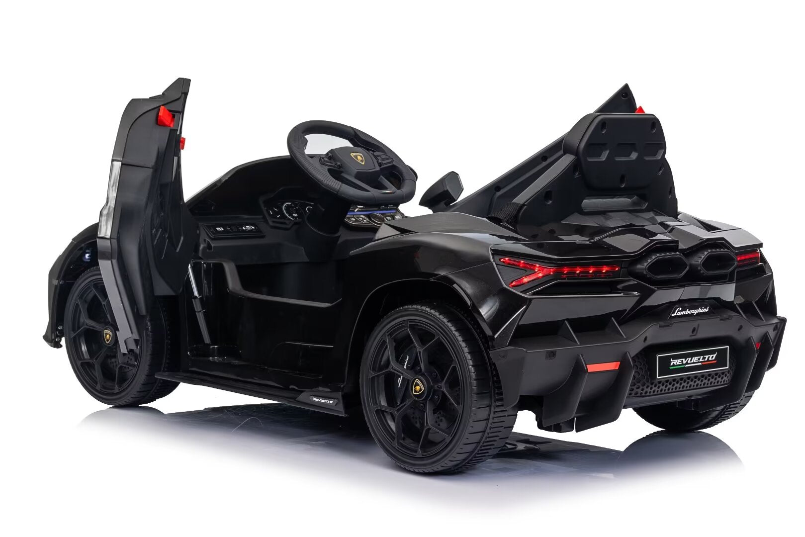 Licensed Lamborghini Revuelto 12V Kids Ride-On Car with Remote – Black