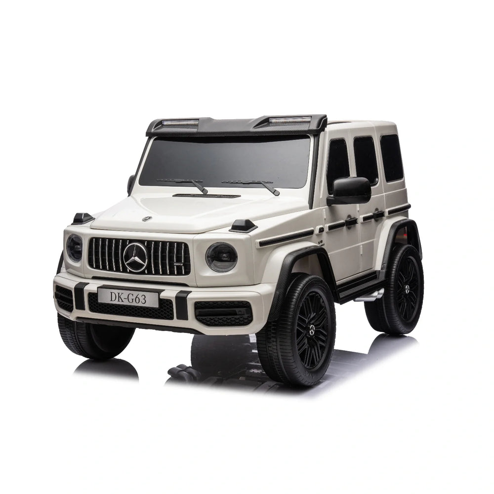 24V Mercedes-Benz AMG G63 Kids Electric Ride-On Car – White