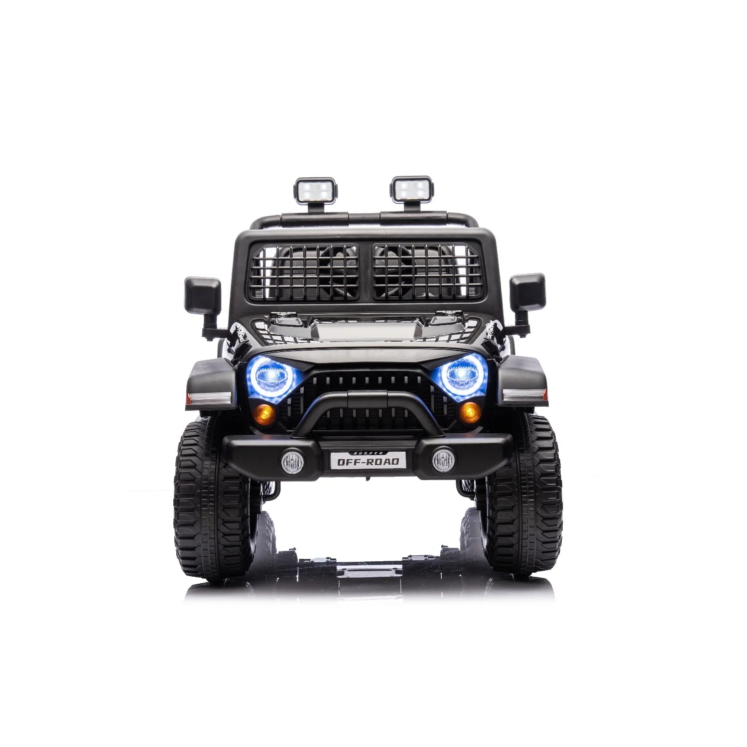 12V Kids Electric Jeep Ride-On Car – Black Off-Road Style with Remote Control
