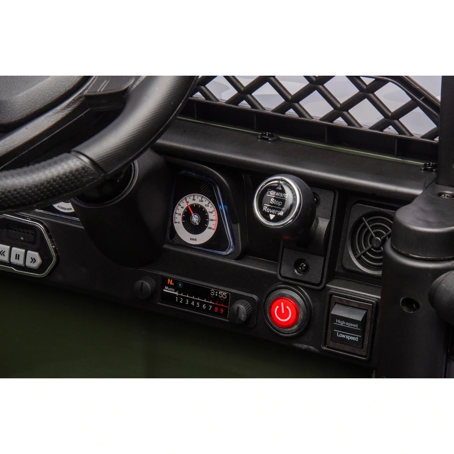 12V Licensed Toyota FJ Cruiser Kids Ride-On – Army Green Camouflage