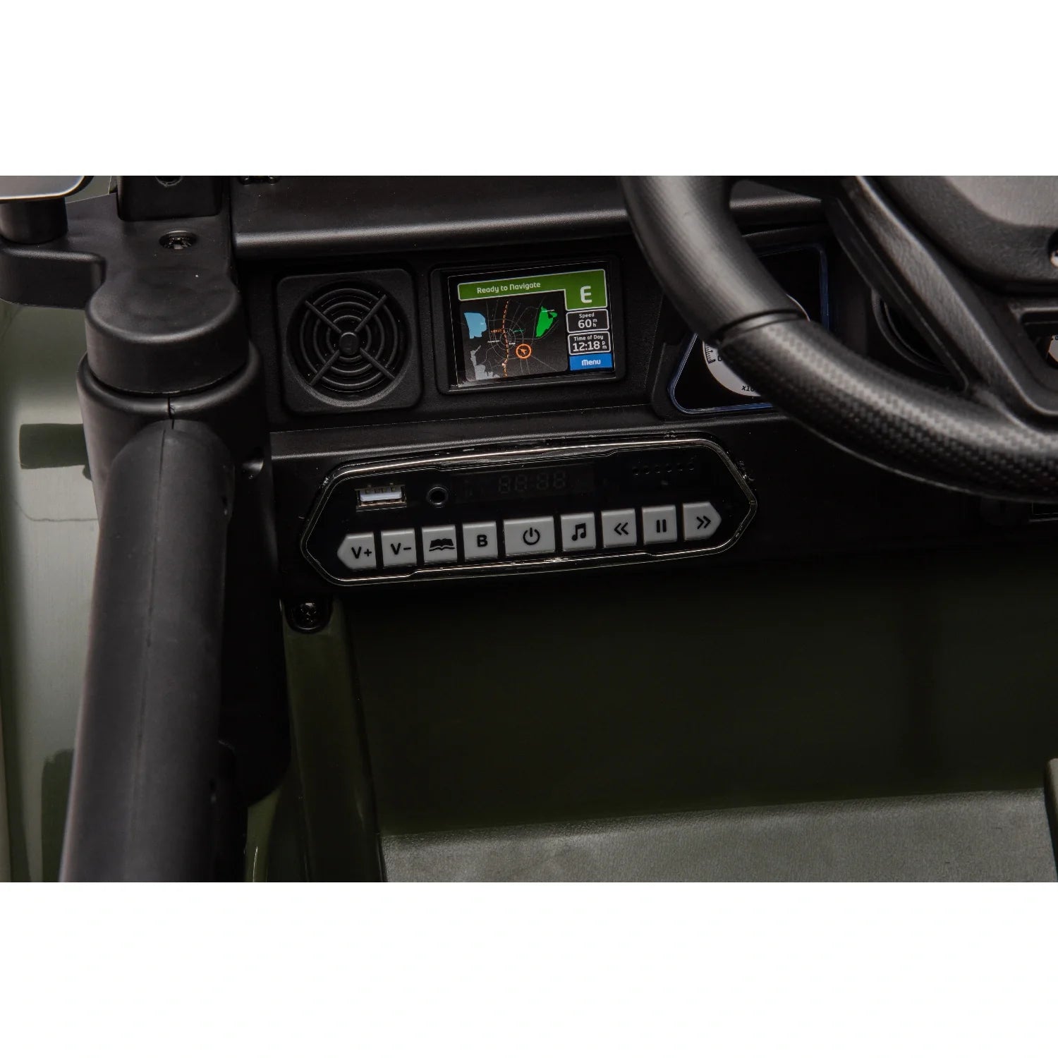 12V Licensed Toyota FJ Cruiser Kids Ride-On – Army Green Camouflage